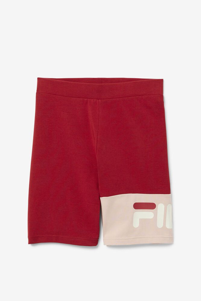 Fila Shorts Womens Red - Kaira Bike - Philippines 2498367-QJ